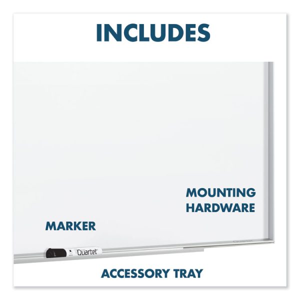 Fusion Nano-Clean Magnetic Whiteboard, 72 x 48, White Surface, Silver Aluminum Frame - Image 7
