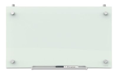 Infinity Magnetic Glass Dry Erase Cubicle Board, 30 x 18, White Surface