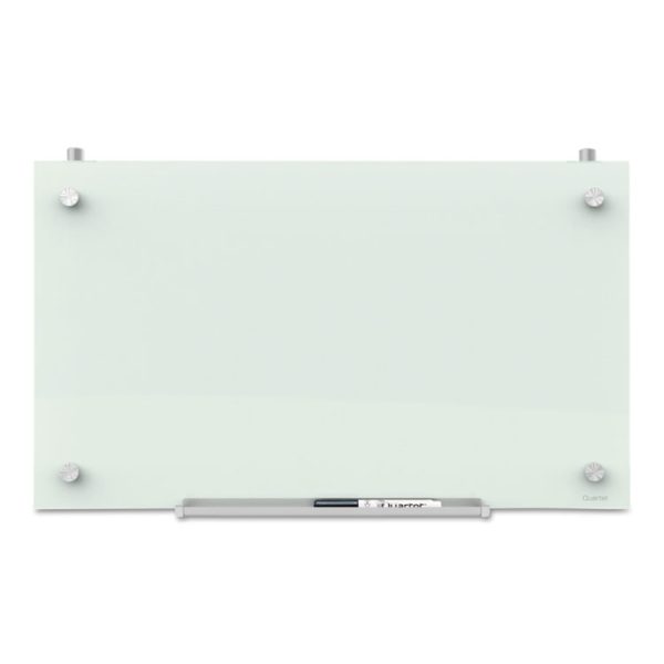 Infinity Magnetic Glass Dry Erase Cubicle Board, 30 x 18, White Surface