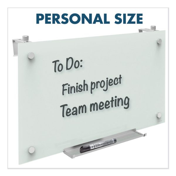 Infinity Magnetic Glass Dry Erase Cubicle Board, 30 x 18, White Surface - Image 6