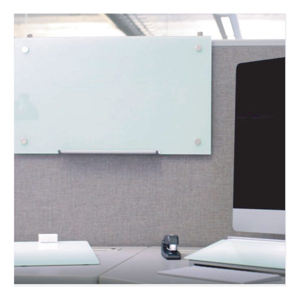 Infinity Magnetic Glass Dry Erase Cubicle Board, 30 x 18, White Surface - Image 9