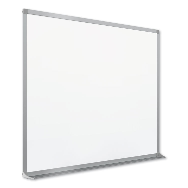 Porcelain Magnetic Whiteboard, 72 x 48, White Surface, Silver Aluminum Frame - Image 3