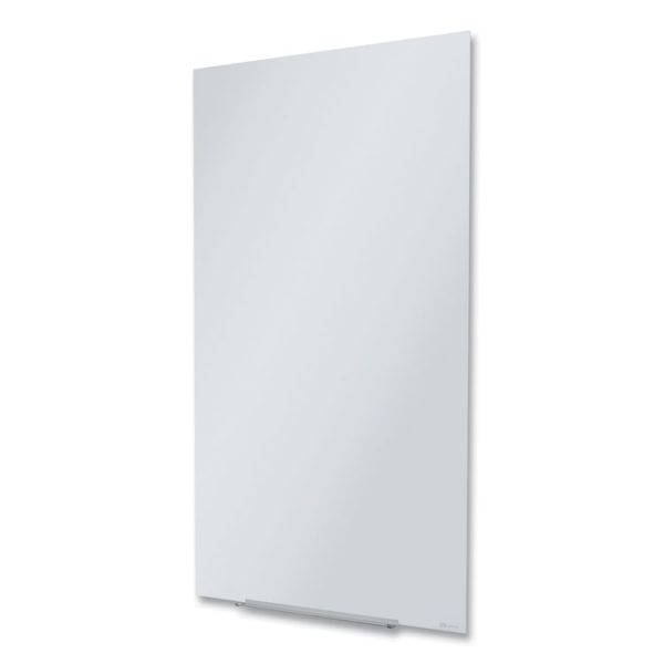 Invisamount Vertical Magnetic Glass Dry-Erase Boards, 28 X 50, White Surface - Image 2