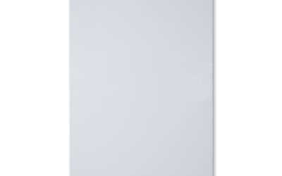 Invisamount Vertical Magnetic Glass Dry-Erase Boards, 28 X 50, White Surface