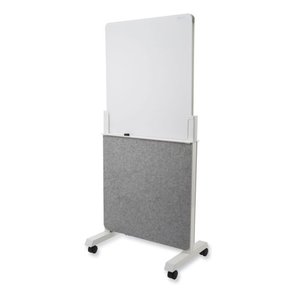 Agile Glass Dry-Erase Easel, 25.5 X 60.5, White Surface