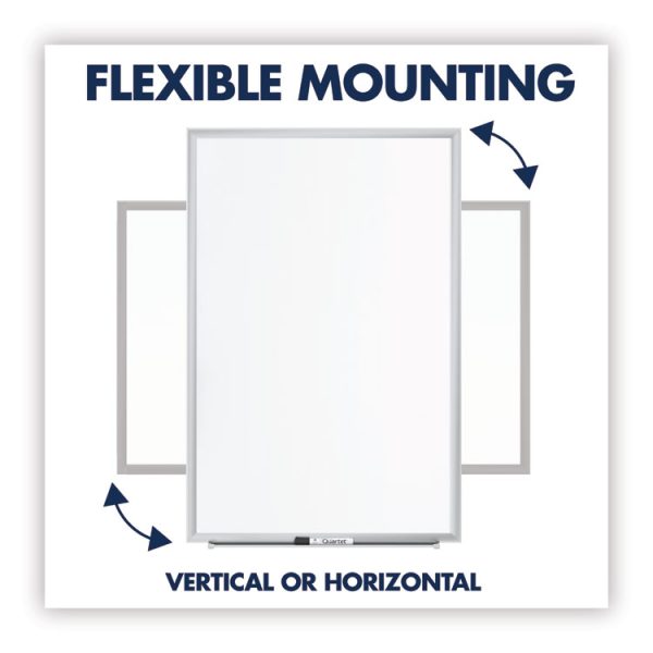 Classic Series Total Erase Dry Erase Boards, 24 x 18, White Surface, Silver Anodized Aluminum Frame - Image 6