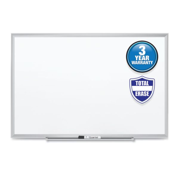 Classic Series Total Erase Dry Erase Boards, 24 x 18, White Surface, Silver Anodized Aluminum Frame - Image 2