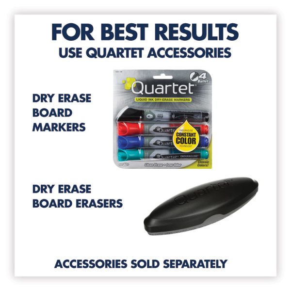 Classic Series Total Erase Dry Erase Boards, 72 x 48, White Surface, Black Aluminum Frame - Image 9