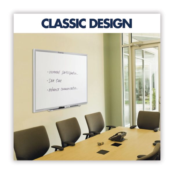 Classic Series Total Erase Dry Erase Boards, 72 x 48, White Surface, Silver Anodized Aluminum Frame - Image 4