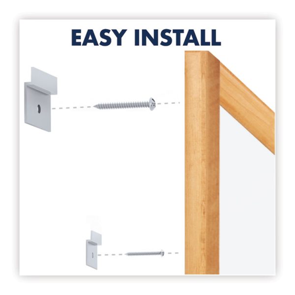 Classic Series Total Erase Dry Erase Boards, 36 x 24, White Surface, Oak Fiberboard Frame - Image 8