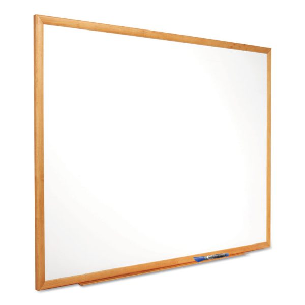 Classic Series Total Erase Dry Erase Boards, 36 x 24, White Surface, Oak Fiberboard Frame - Image 3