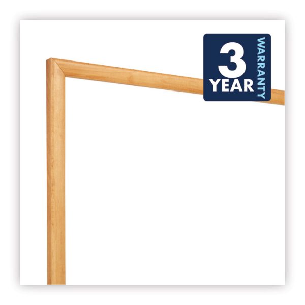 Classic Series Total Erase Dry Erase Boards, 36 x 24, White Surface, Oak Fiberboard Frame - Image 7