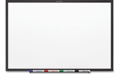 Classic Series Nano-Clean Dry Erase Board, 24 x 18, White Surface, Black Aluminum Frame