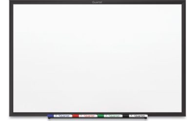 Classic Series Nano-Clean Dry Erase Board, 36 x 24, White Surface, Black Aluminum Frame