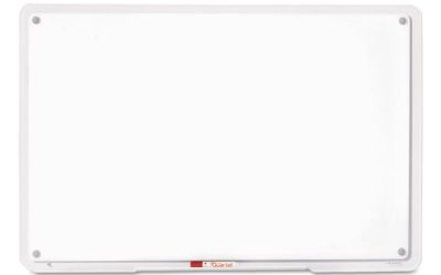 iQ Total Erase Translucent-Edge Board, 11 x 7, White Surface, Clear Plastic Frame