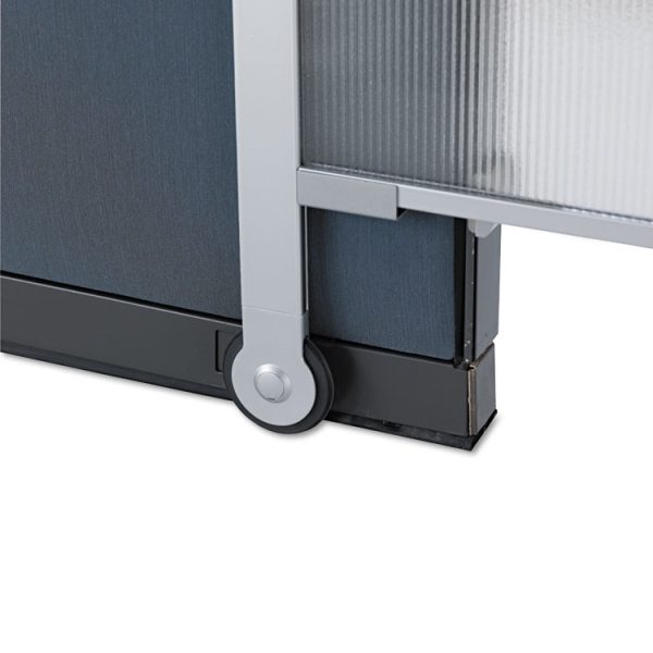 Premium Workstation Privacy Screen, 38w X 64d, Translucent Clear/silver - Image 3