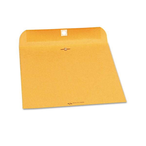 Clasp Envelope, 28 lb Bond Weight Kraft, #97, Square Flap, Clasp/Gummed Closure, 10 x 13, Brown Kraft, 250/Carton - Image 2