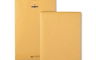 Clasp Envelope, 32 lb Bond Weight Kraft, #1, Square Flap, Clasp/Gummed Closure, 6 x 9, Brown Kraft, 100/Box