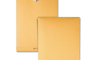 Clasp Envelope, 32 lb Bond Weight Kraft, #75, Square Flap, Clasp/Gummed Closure, 7.5 x 10.5, Brown Kraft, 100/Box