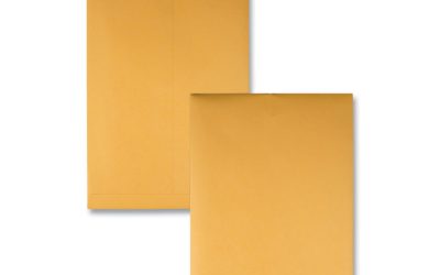 Clasp Envelope, 32 lb Bond Weight Kraft, #15, Square Flap, Clasp/Gummed Closure, 10 x 15, Brown Kraft, 100/Box