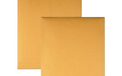 Clasp Envelope, 32 lb Bond Weight Kraft, #14 1/2, Square Flap, Clasp/Gummed Closure, 11.5 x 14.5, Brown Kraft, 100/Box