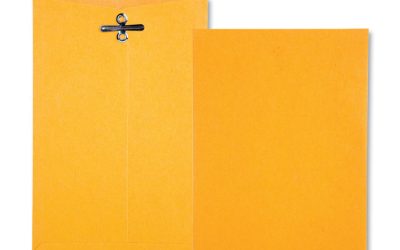 Clasp Envelope, 28 lb Bond Weight Kraft, #15, Square Flap, Clasp/Gummed Closure, 4 x 6.38, Brown Kraft, 100/Box