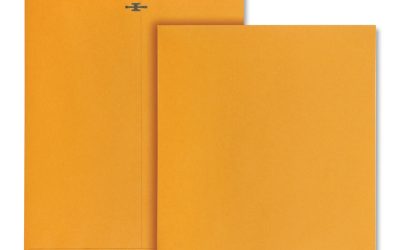 Clasp Envelope, 28 lb Bond Weight Kraft, #97, Square Flap, Clasp/Gummed Closure, 10 x 13, Brown Kraft, 100/Box