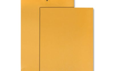 Clasp Envelope, 28 lb Bond Weight Kraft, #98, Square Flap, Clasp/Gummed Closure, 10 x 15, Brown Kraft, 100/Box