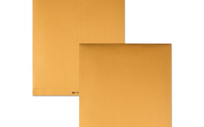 Clasp Envelope, 28 lb Bond Weight Kraft, #110, Square Flap, Clasp/Gummed Closure, 12 x 15.5, Brown Kraft, 100/Box
