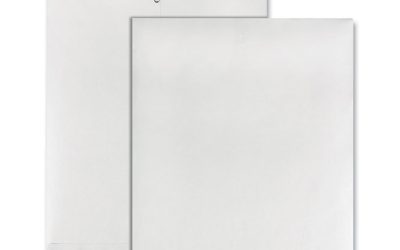 Clasp Envelope, 28 lb Bond Weight Paper, #97, Square Flap, Clasp/Gummed Closure, 10 x 13, White, 100/Box