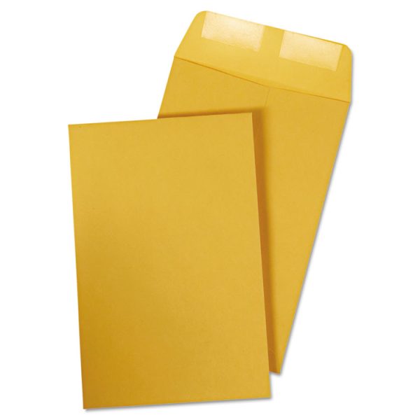 Catalog Envelope, 28 lb Bond Weight Kraft, #1, Square Flap, Gummed Closure, 6 x 9, Brown Kraft, 100/Box - Image 2