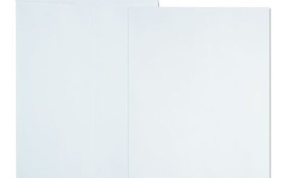 Catalog Envelope, 24 lb Bond Weight Paper, #1, Square Flap, Gummed Closure, 6 x 9, White, 500/Box