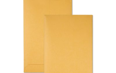 Catalog Envelope, 28 lb Bond Weight Kraft, #1 3/4, Square Flap, Gummed Closure, 6.5 x 9.5, Brown Kraft, 500/Box