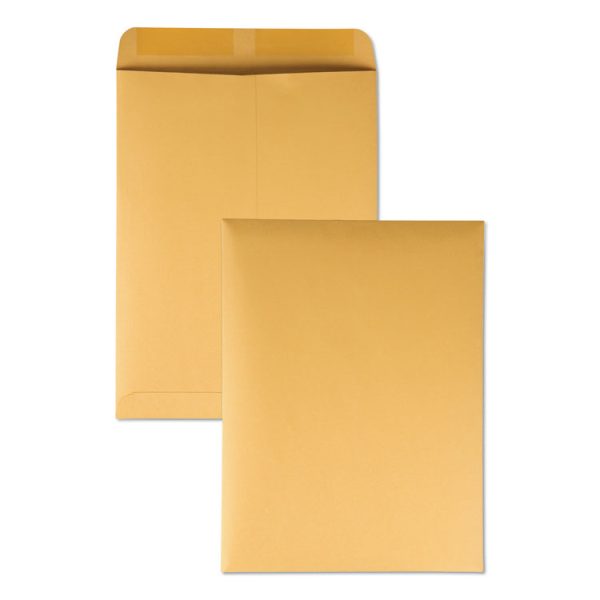 Catalog Envelope, 20 lb Bond Weight Kraft, #10 1/2, Square Flap, Gummed Closure, 9 x 12, Brown Kraft, 250/Box