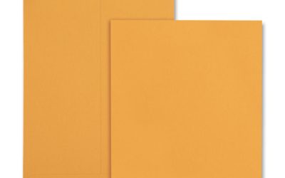 Catalog Envelope, 28 lb Bond Weight Kraft, #10 1/2, Square Flap, Gummed Closure, 9 x 12, Brown Kraft, 100/Box
