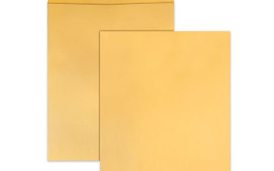 Jumbo Size Kraft Envelope, Cheese Blade Flap, Fold-Over Closure, 14 x 18, Brown Kraft, 25/Pack