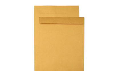 Jumbo Size Kraft Envelope, Cheese Blade Flap, Fold-Over Closure, 17 x 22, Brown Kraft, 25/Pack