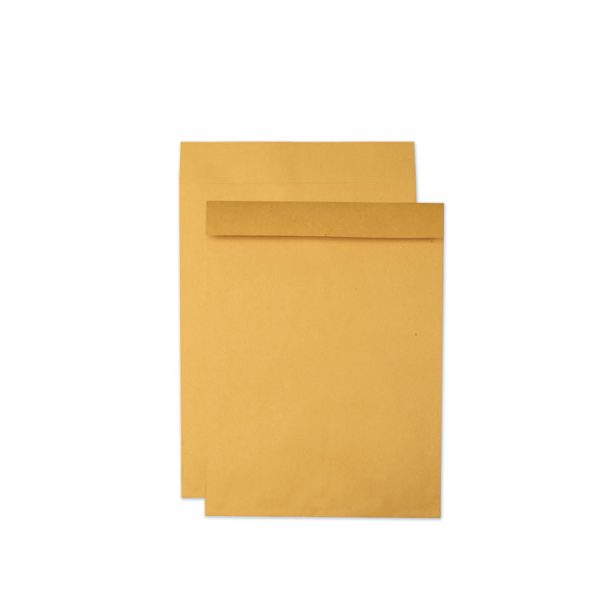 Jumbo Size Kraft Envelope, Cheese Blade Flap, Fold-Over Closure, 17 x 22, Brown Kraft, 25/Pack