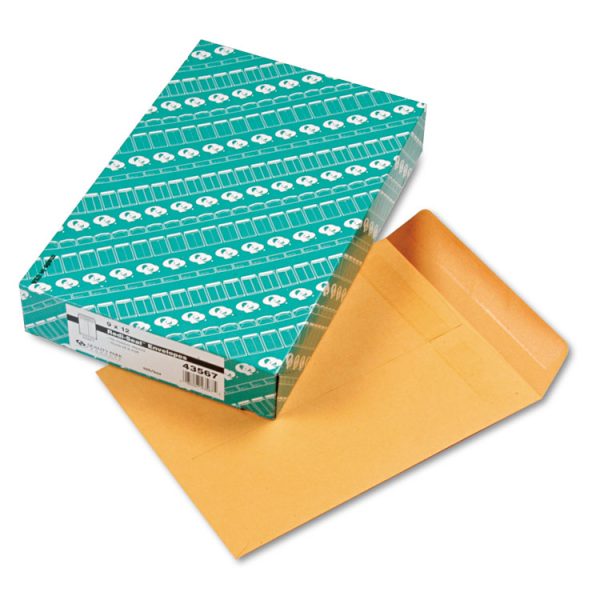 Redi-Seal Catalog Envelope, #10 1/2, Cheese Blade Flap, Redi-Seal Adhesive Closure, 9 x 12, Brown Kraft, 100/Box - Image 2