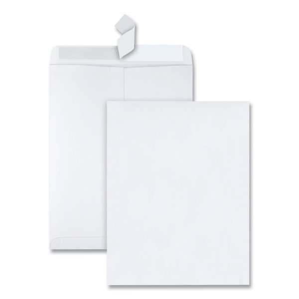 Redi-Strip Catalog Envelope, #13 1/2, Cheese Blade Flap, Redi-Strip Adhesive Closure, 10 x 13, White, 100/Box