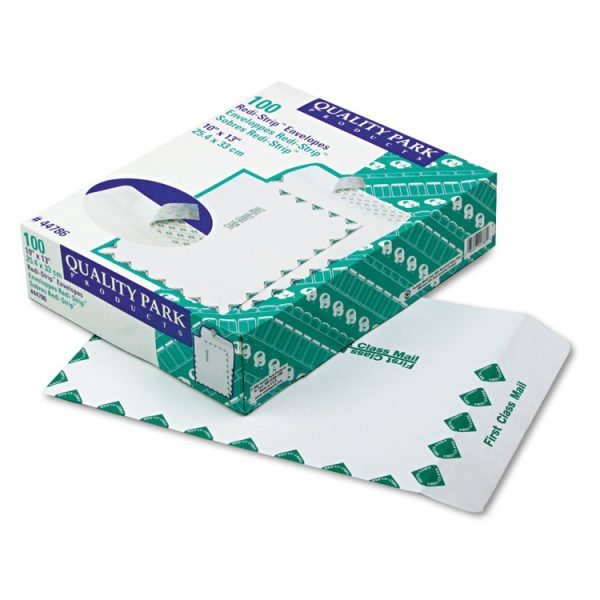 Redi-Strip Catalog Envelope, First Class, #13 1/2, Cheese Blade Flap, Redi-Strip Adhesive Closure, 10 x 13, White, 100/Box - Image 2