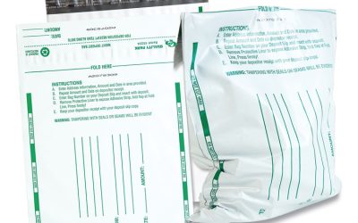 Poly Night Deposit Bags With Tear-Off Receipt, 8.5 X 10.5, White, 100/pack