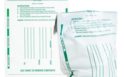 Poly Night Deposit Bags With Tear-Off Receipt, 10 X 13, White, 100/pack