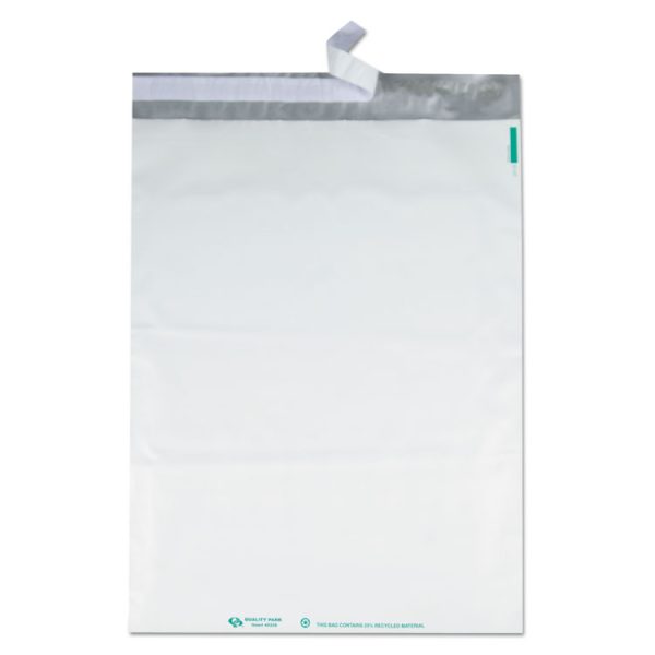 Redi-Strip Poly Mailer, #6, Square Flap, Redi-Strip Adhesive Closure, 14 x 19, White, 100/Pack - Image 4