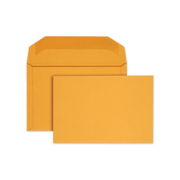 Open-Side Booklet Envelope, #15, Hub Flap, Gummed Closure, 10 X 15, Manila, 100/box - Image 2