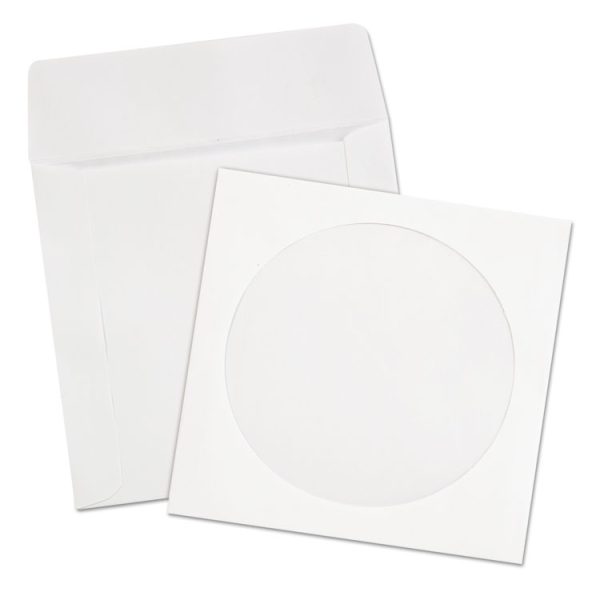 CD/DVD Sleeves, 1 Disc Capacity, White, 250/Box - Image 4