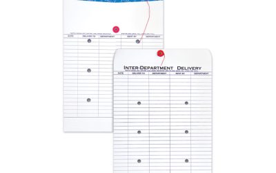 Inter-Department Envelope, #97, Two-Sided Five-Column Format, 10 X 13, White, 100/box