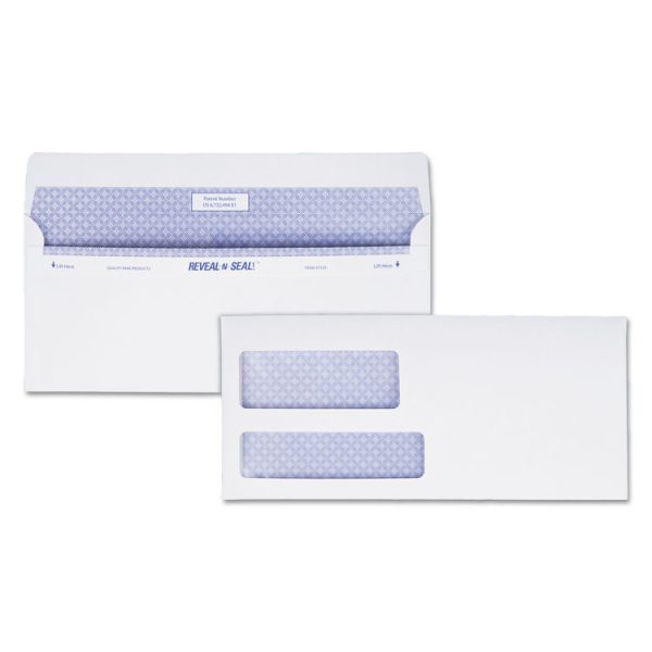 Reveal-N-Seal Envelope, #9, Commercial Flap, Self-Adhesive Closure, 3.88 X 8.88, White, 500/box