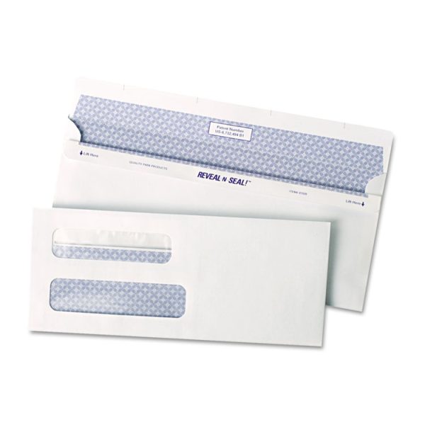 Reveal-N-Seal Envelope, #8 5/8, Commercial Flap, Self-Adhesive Closure, 3.63 X 8.63, White, 500/box