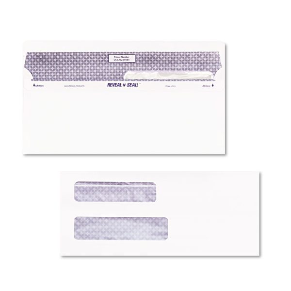 Reveal-N-Seal Envelope, #8 5/8, Commercial Flap, Self-Adhesive Closure, 3.63 X 8.63, White, 500/box - Image 4